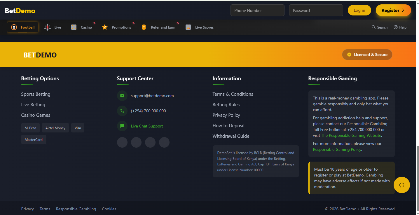 Sports Betting Platform