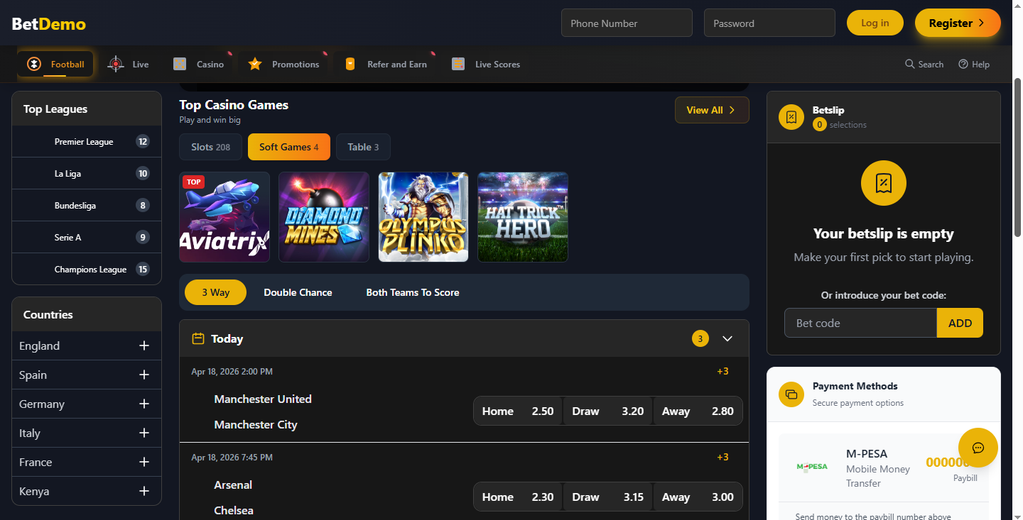 Sports Betting Platform