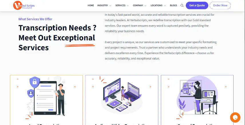 Verbal Scripts — Human Transcription Platform