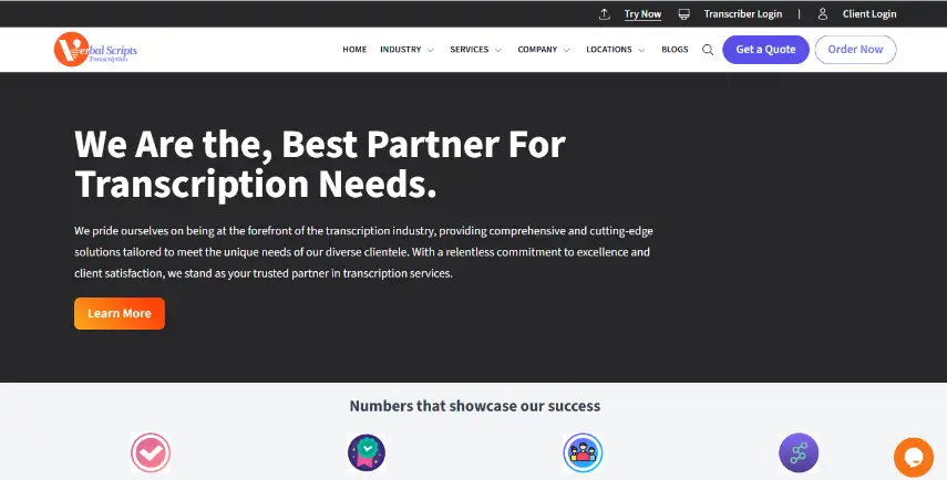 Verbal Scripts — Human Transcription Platform